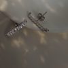 ⁦עגיל משובץ טניס⁩ – תמונה ⁦3⁩