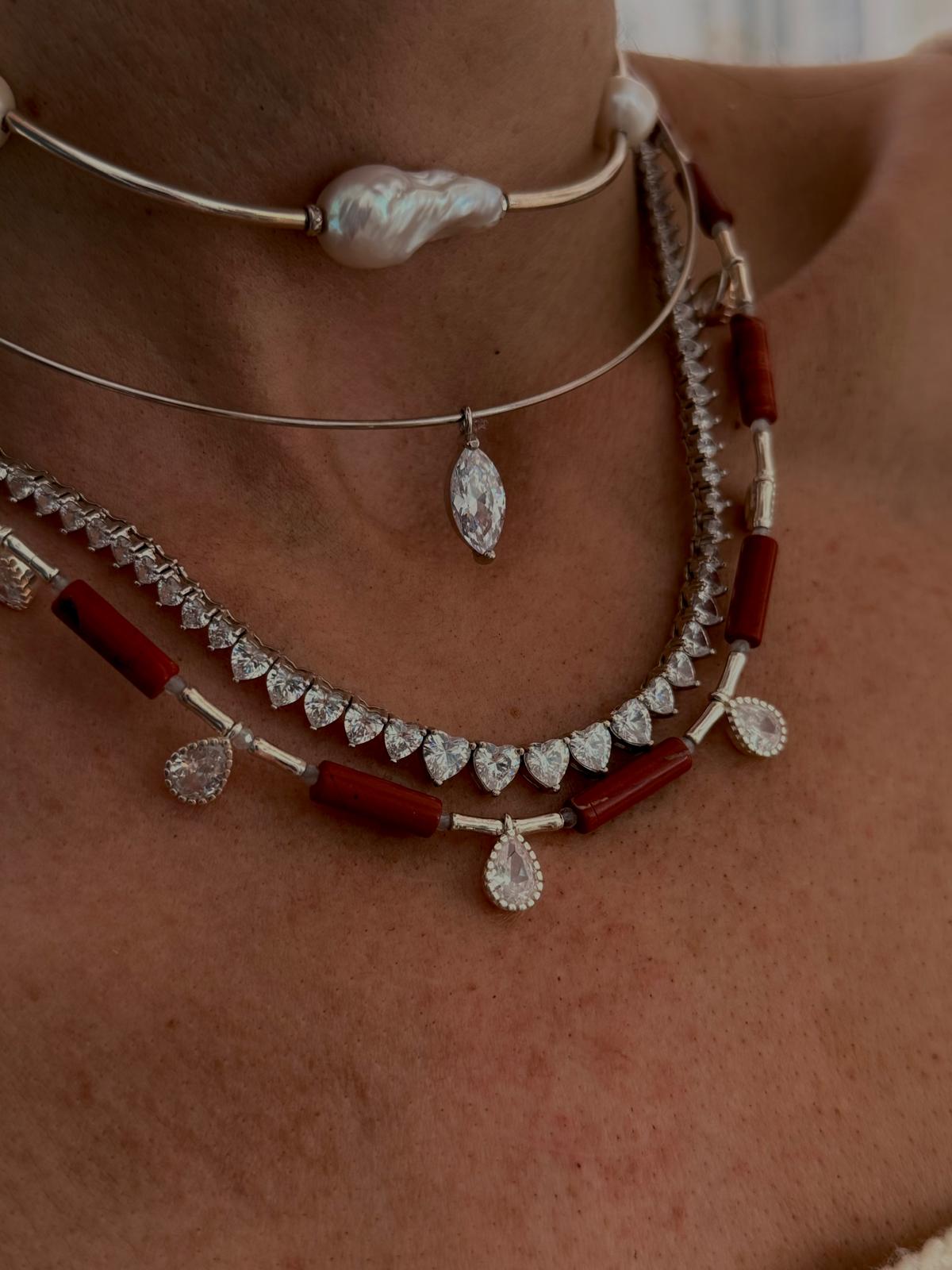 שרשרת ג'ספר טיפות טניס – תמונה 3