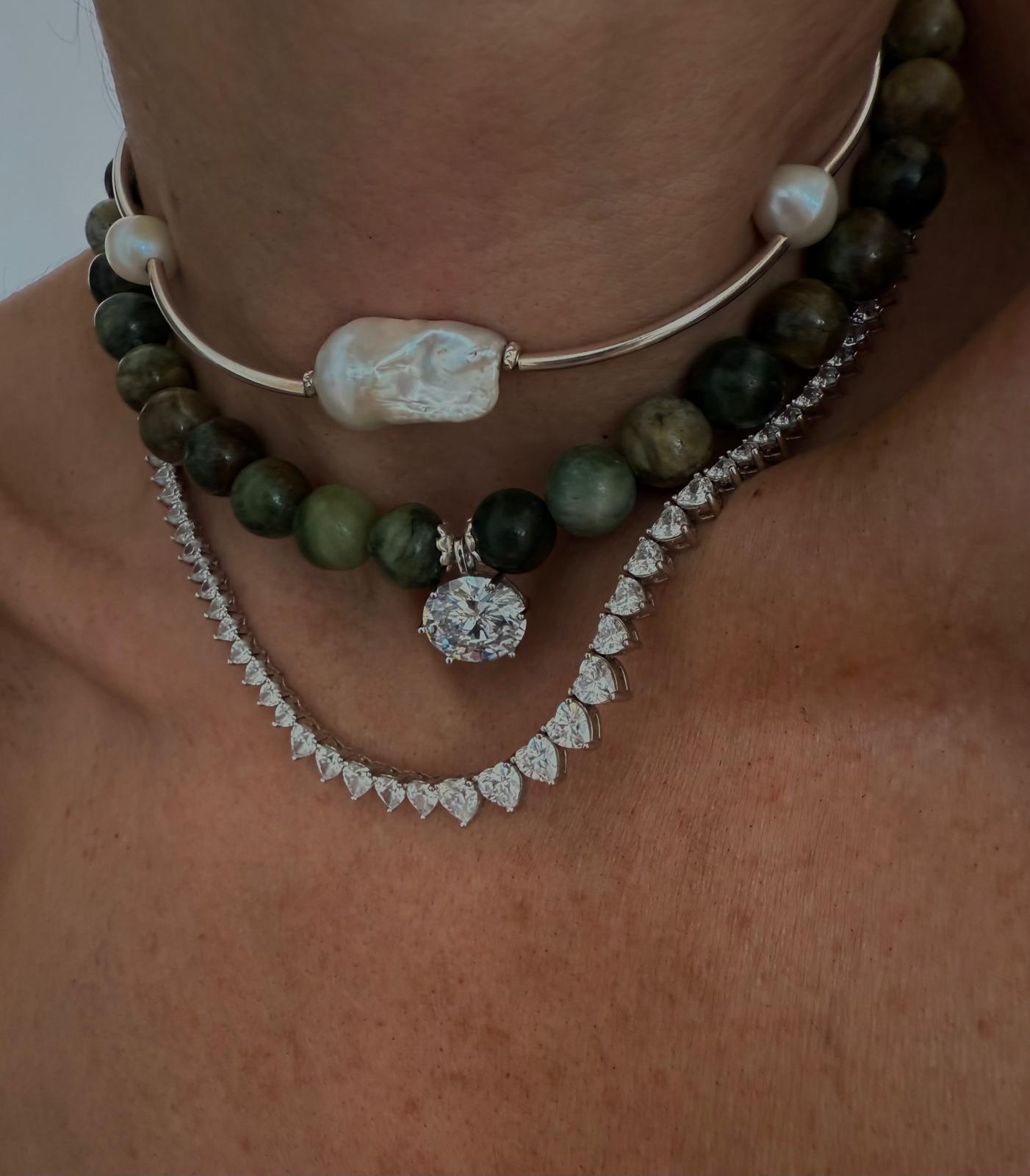 שרשרת טניס ג'ייד אפריקאי – תמונה 2