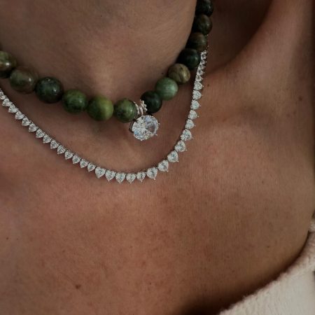 שרשרת טניס ג'ייד אפריקאי