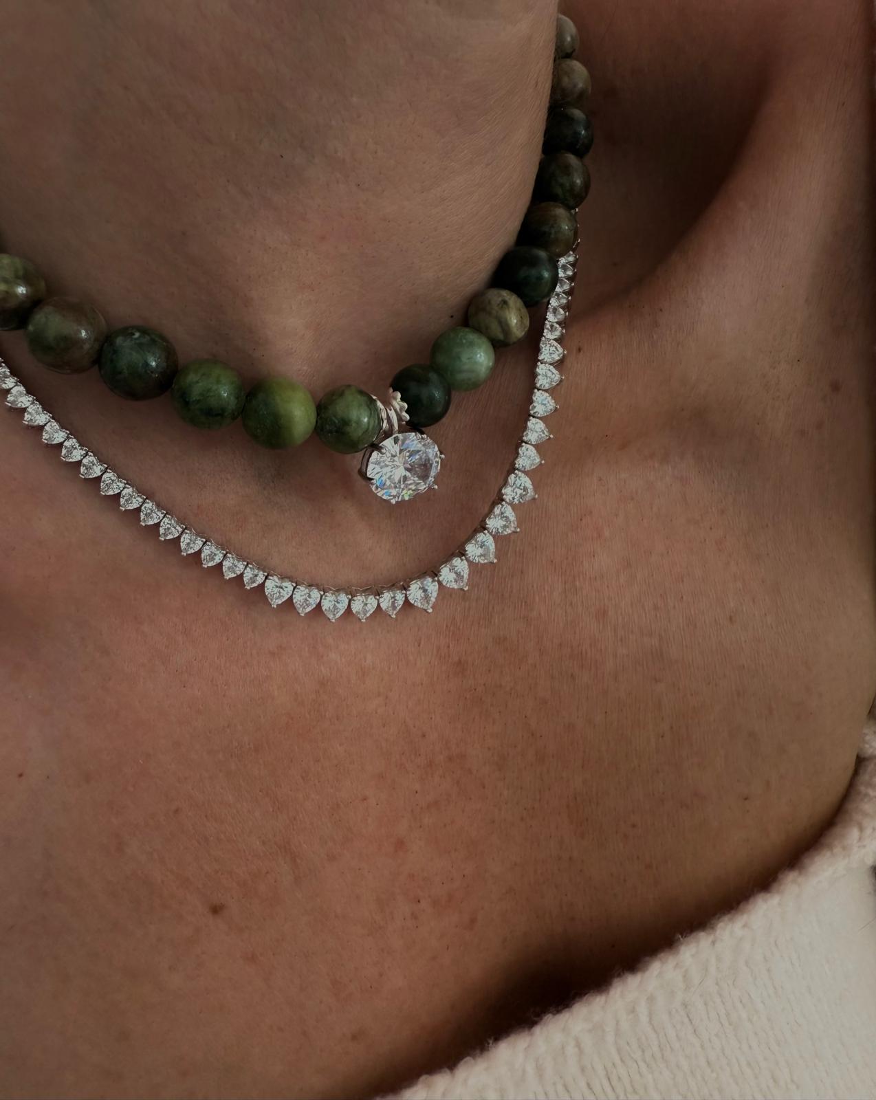 שרשרת טניס ג'ייד אפריקאי