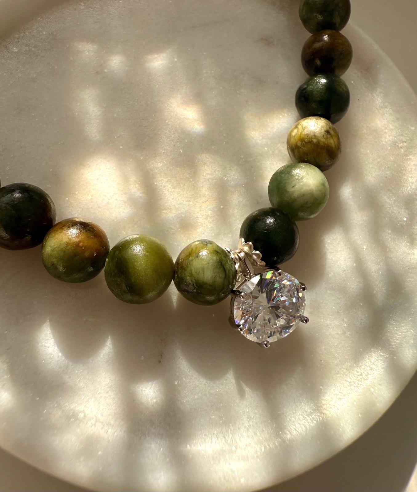 שרשרת טניס ג'ייד אפריקאי – תמונה 3