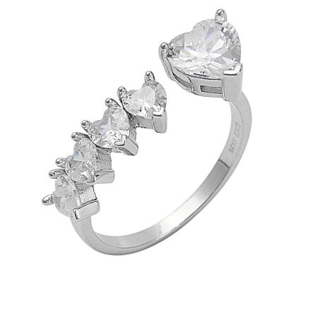 טבעת טניס לבבות מדורגת