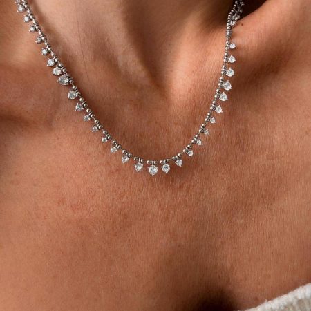 שרשרת דונטלים טניס מדורגת